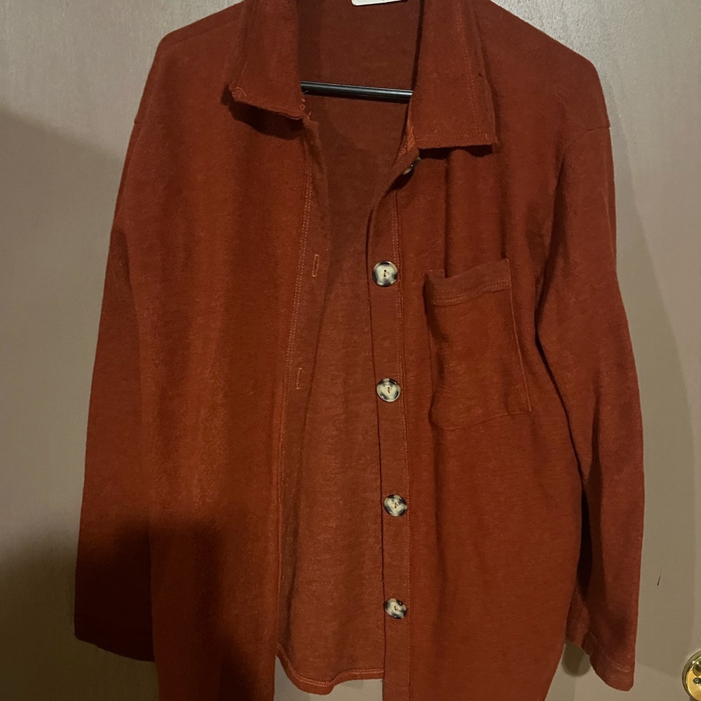Rust Button-Up Shirt